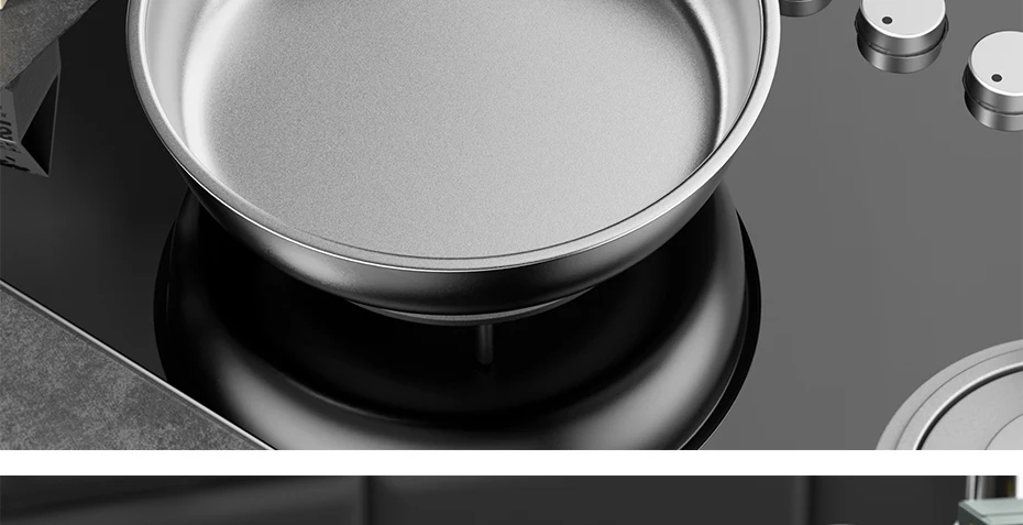 S1aff320897194802bc018860f0292b1aD Titanium Fry Pan Non-stick Pan 24/26cm Fried Steak Pot Chinese Wok Kitchen Cookware Gift Electromagnetic Furnace General Mallzona