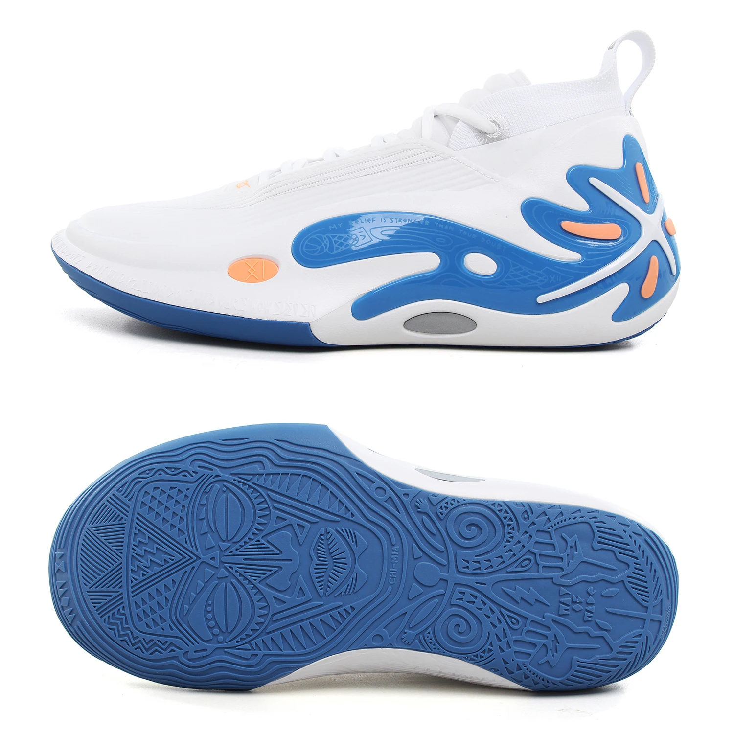 【LI-NING】Way of Wade 11 US9 Li-Ning Way of Wade 11 Tênis de Basquete Profissional com Placa de