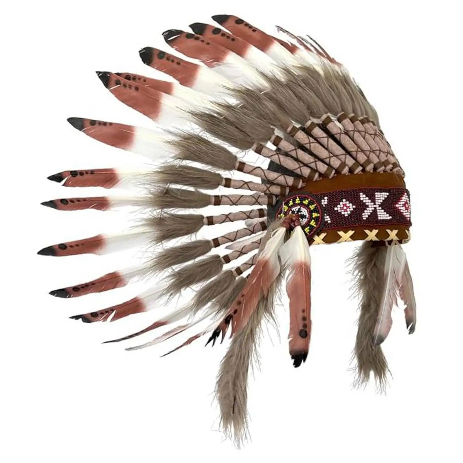Chief Indian Hat Headband for Stage Performance Dance Show Cosplay Party