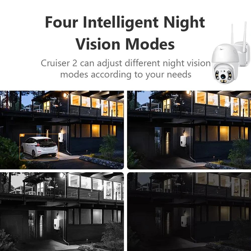 V380 Pro Security Camera 4K 8MP Ultra HD WIFI PTZ Dual Light Surveillance Camera Outdoor Wireless WIFI Smart Net Camera V380PRO