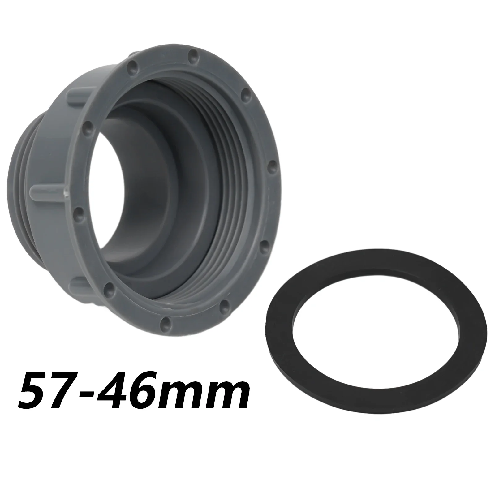 1pcs Kitchen Sink Dish Basin Adapter Reducer Drain Pipe Joint Thread Hose Connector Plastic 57-46mm 58-46mm 60-46mm Kitchen Tool