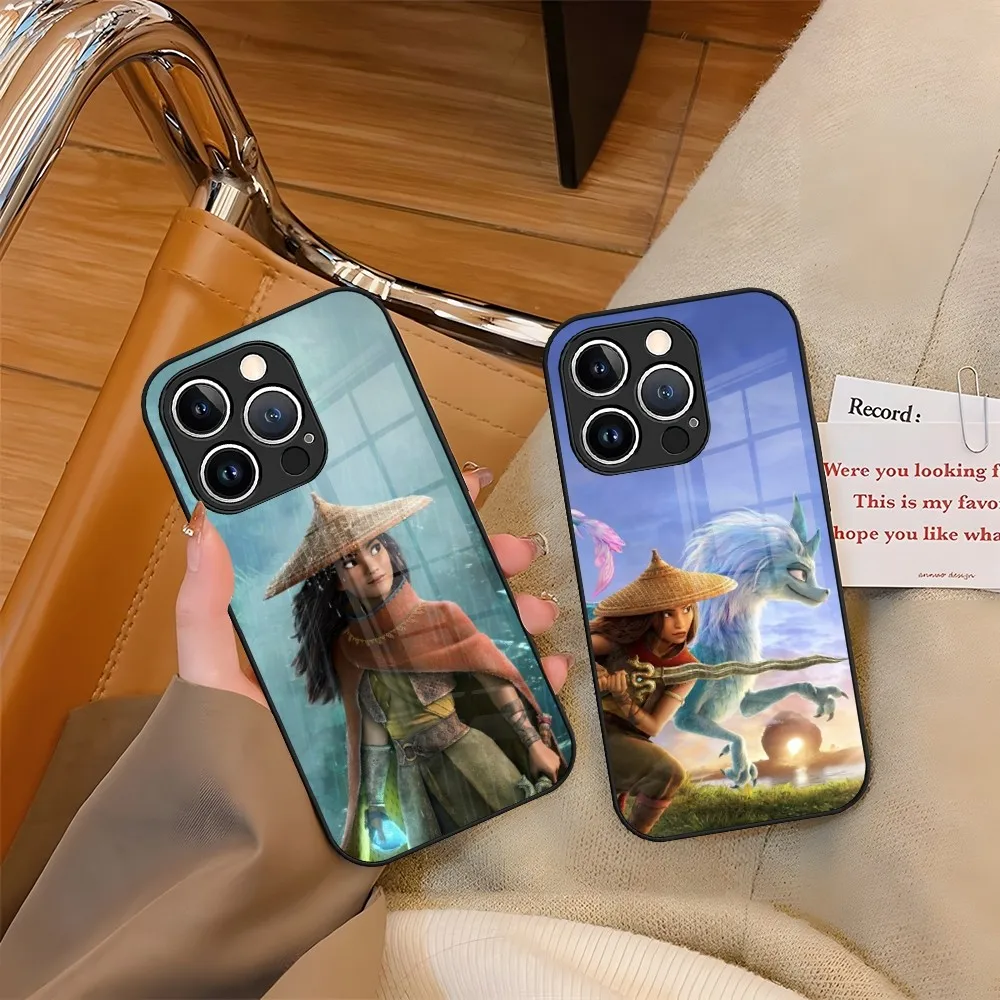 Raya And The Last Dragon Phone Case Vetro Temperato Per Iphone 15 13 14 12 11 Pro Xs Max Plus Mini X Xr 8 7 6S Se2020 Coque