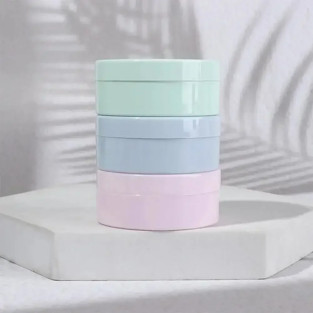 1Pcs Puff Powder Subpackage Empty Loose Powder Jars with Sifter Macaron Dispersion Powder Box 5g White Cap Cosmetics Container