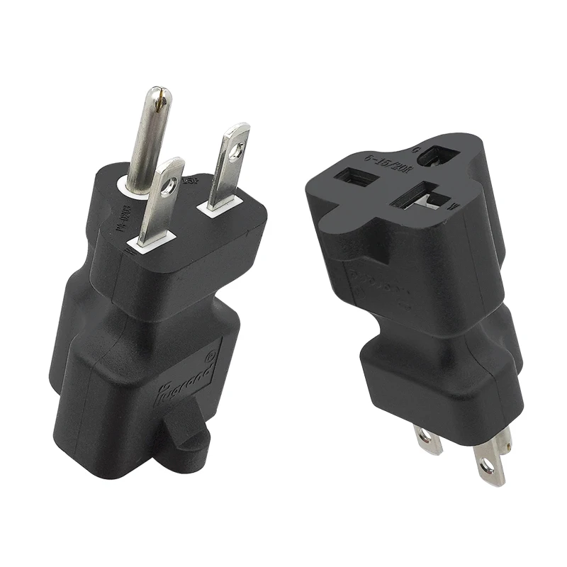 6-15P  6-15R, 6-15P Male TO Nema 6-15/20R Comb Female AC , 15 Amp 250V  20 Amp AC  , 6-15P 6-20R