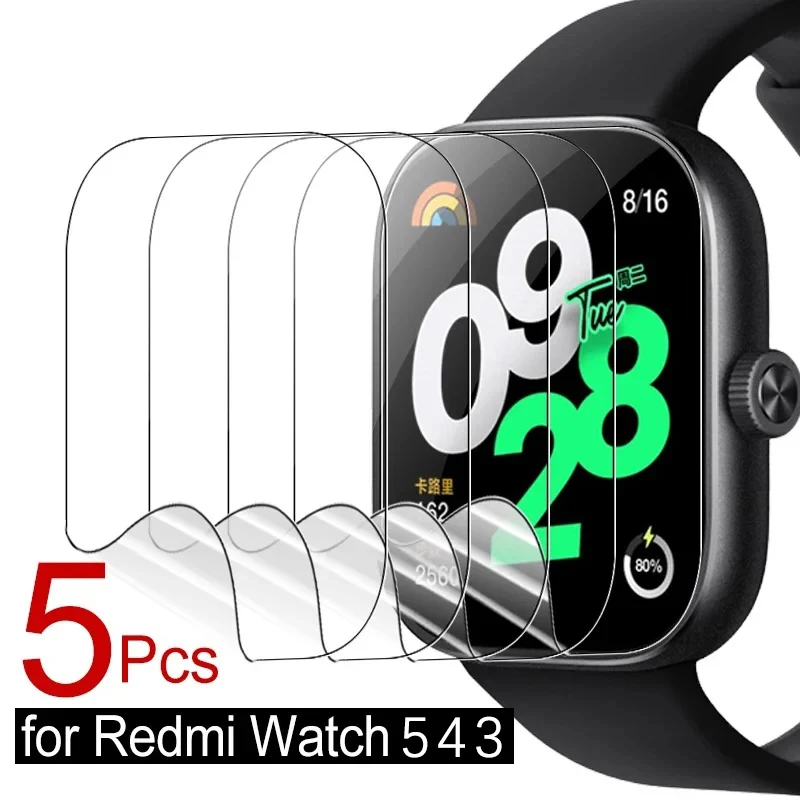 Hydrogel Film Soft Screen Protector - Anti-Scratch Cover for Smartwatch Accessories