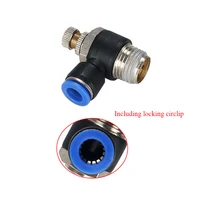 ข้อต่อควบคุมความเร็วลมแบบสัมผัสเดียว 4 ชิ้น ขนาด SL4/6/8/10/12 มม. M5 PT1/8 1/4 3/8 1/2 สำหรับระบบนิวเมติก 6