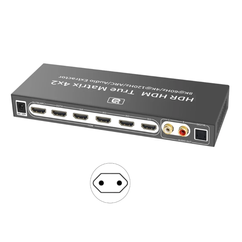 

8K4K UltraHD HDR-HDMI-compatible True 4X2 HDMI2.1 Extractor