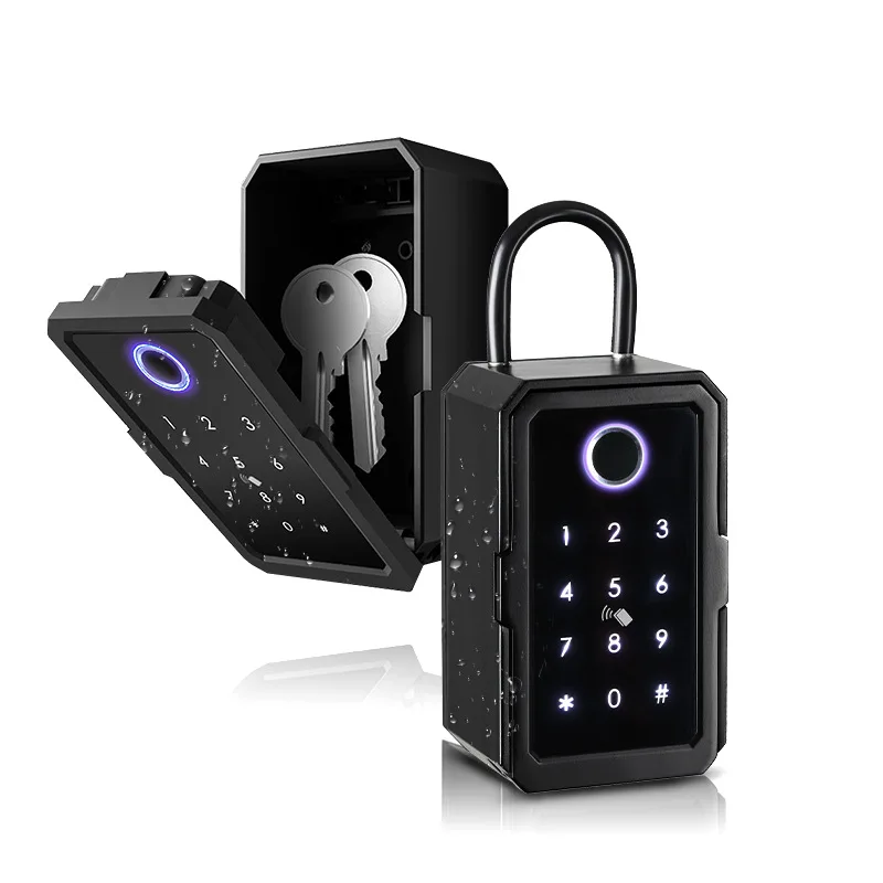 

Outdoor waterproof smart key box multifunctional fingerprint password smart lock box