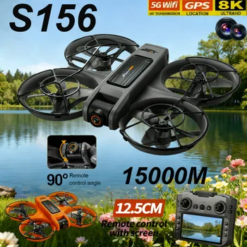 Recentemente Aggiornato Originale S156 PRO Drone 8K WIFI GPS Professionale HD Fotografia Aerea RC Aereo HD Doppia Fotocamera Quadcopter Giocattoli