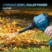 Makita DAS180 souffleur d'air sans brosse pistolet de dépoussiérage d'air sans fil avec buse outil de gonflage de Machine d'époussetage multifonction 4