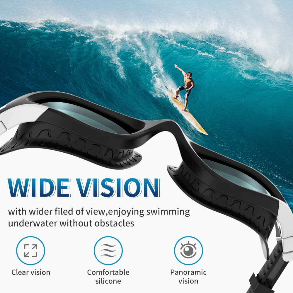 Findway Swim Goggles Swimming Goggles Anti-fog UV Full Protection No Leaking Wide Vision Adult Men Women Youth