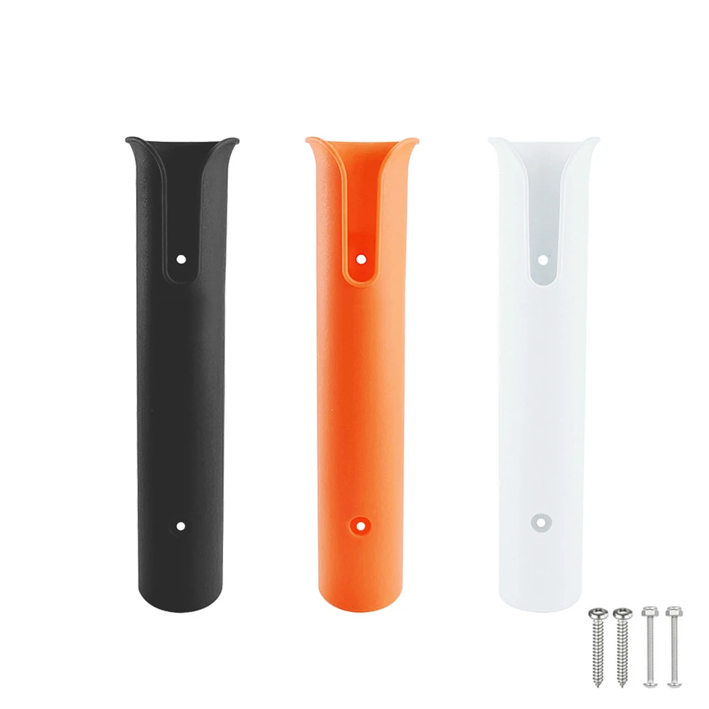 Fishing Rod Holder Bracket with Screws Boat Rod Holder Wall Mounted Tubes Links for Boat Kayak Garage Fishing Accessories