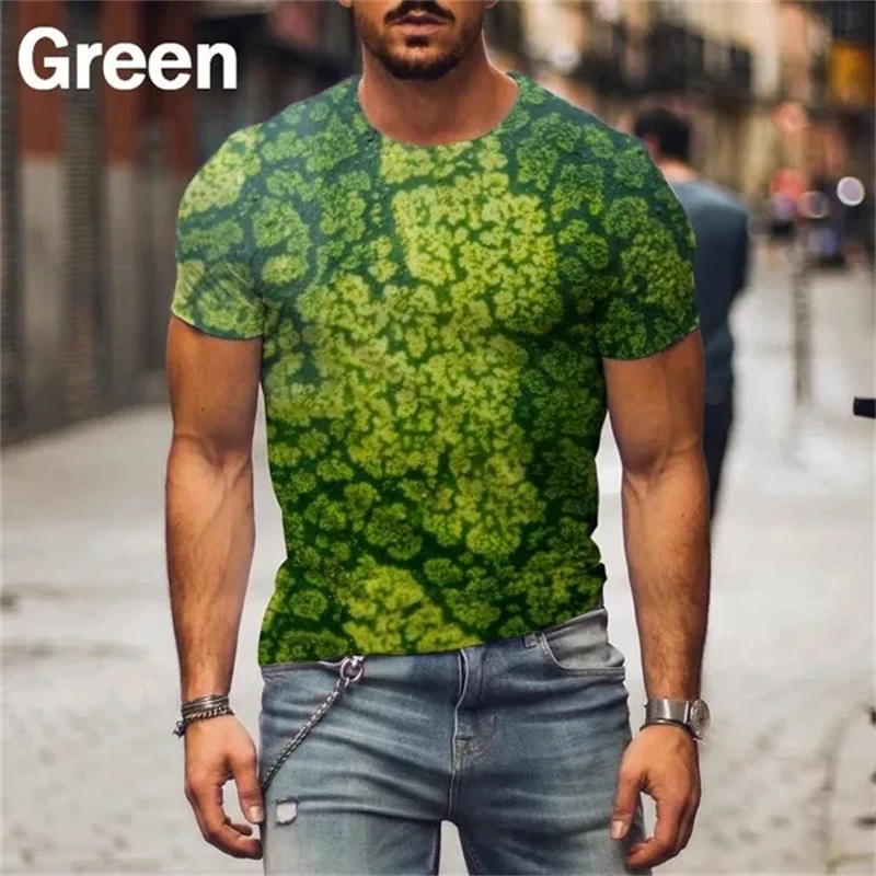 

Funny T-shirt Men's Street Fashion Funny Fruit Durian Watermelon Pattern 3D Printed T-shirt For Men Women Breathable Tees Tees