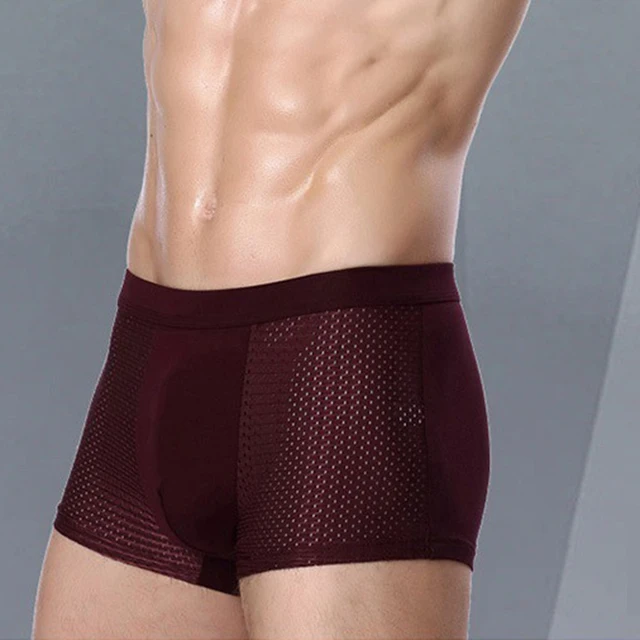 We.Fine Bamboo Boxer Briefs 4Pcs Microfiber Stretch Underwear for Men - Image 5