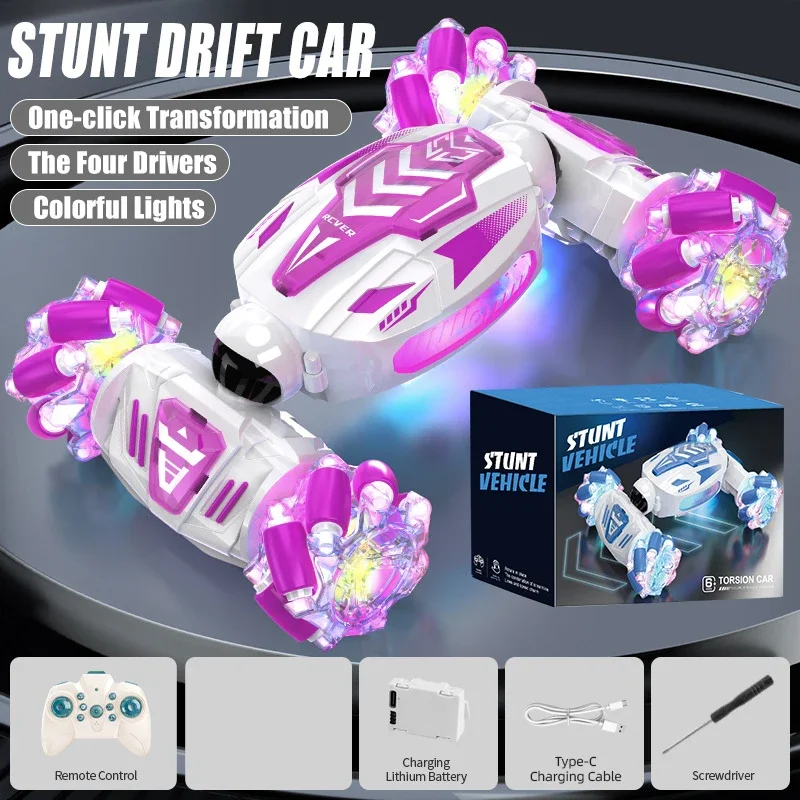 Electric RC Mini Car with Dual Remote Control and Lights
