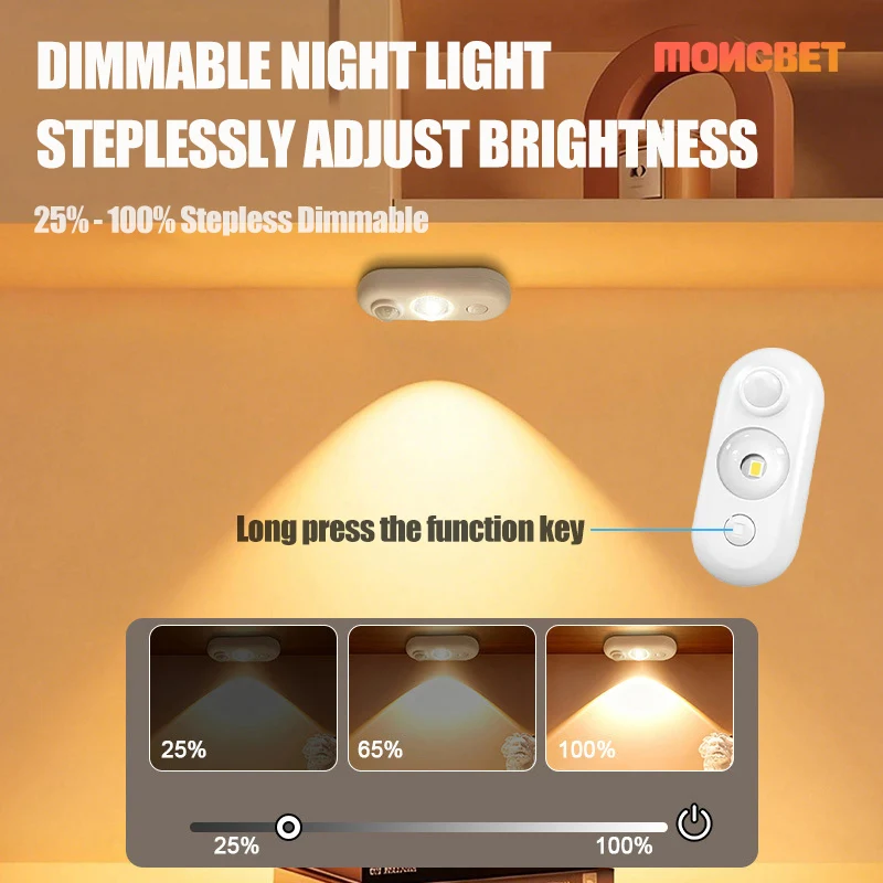 Magnetic Rechargeable Wireless LED Motion Sensor Night Light
