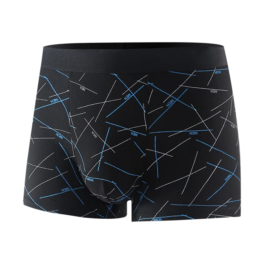 Mens Boxer Shorts Soft U Convex Pouch Underwear Plus Size Boxer Briefs  Underpants Fashion Printed Arrow Panties Homewear - AliExpress