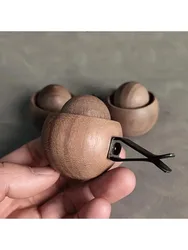 Natural Wood Essential Oil Diffuser for Home and Car - Stylish and Compact Fragrance Enhancer for Any Room (AA - lnut wood - 1pc)