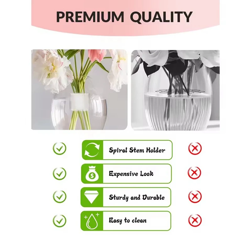 2pcs Spiral Flower Stand Ring Spiral Flower Pole Stand Bottle Flower Stand Spiral Diy Bouquet Twist Floral Stand Flower Stand