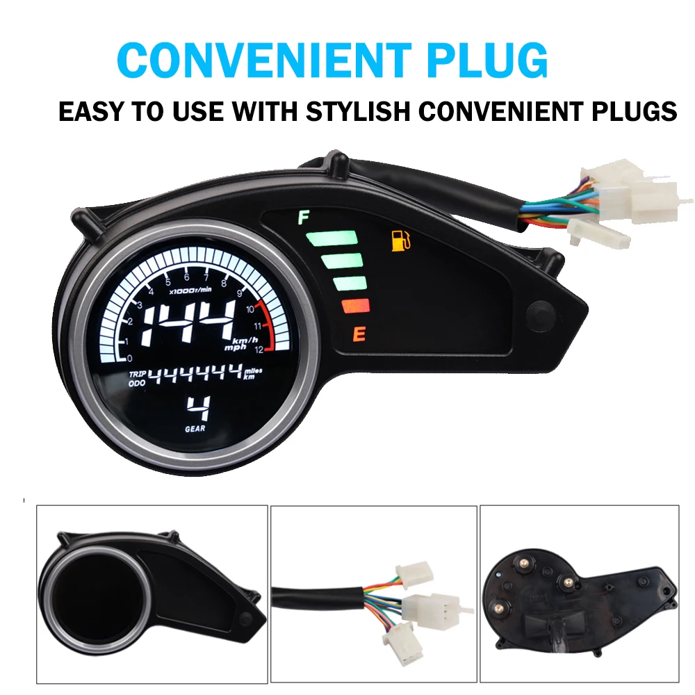 Motocross Speedometer Meter Gauge Dirt bike Tachometer Digital Odometer
