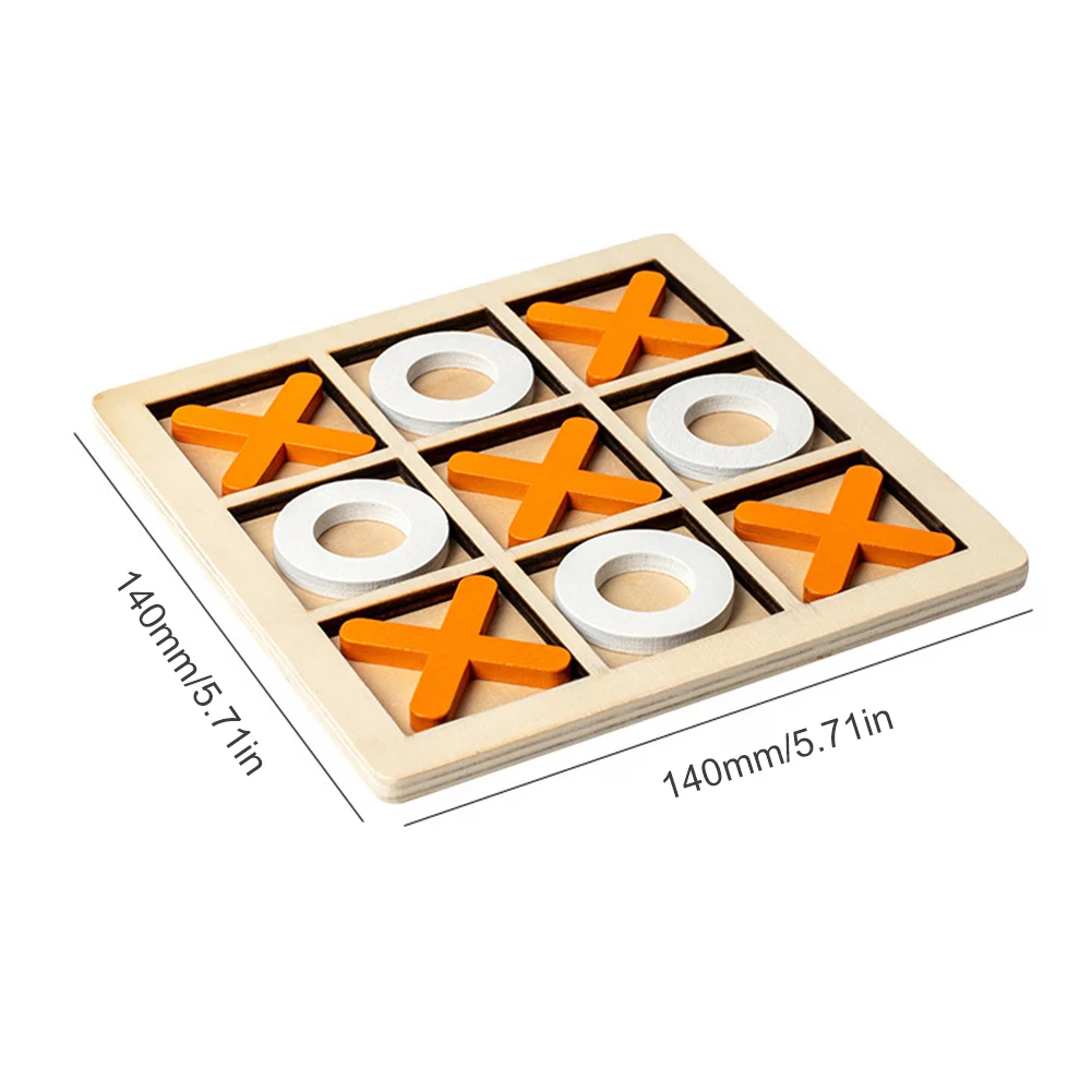 Wooden Tic Tac Toe Game for Kids Hand Eye Coordination
