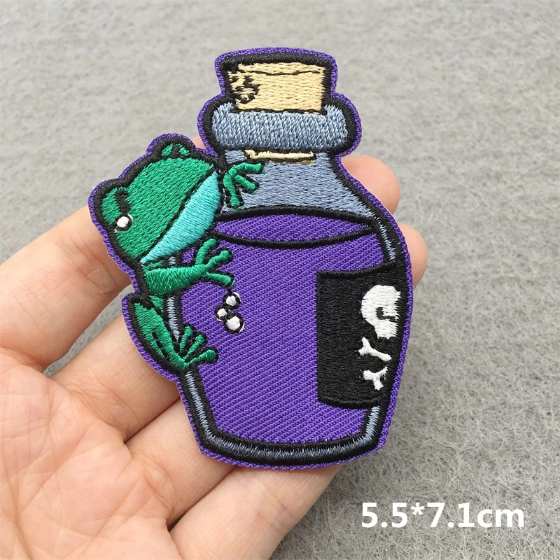 Patchs brodés chats thermocollants qualité détails cartoon vêtements sacs