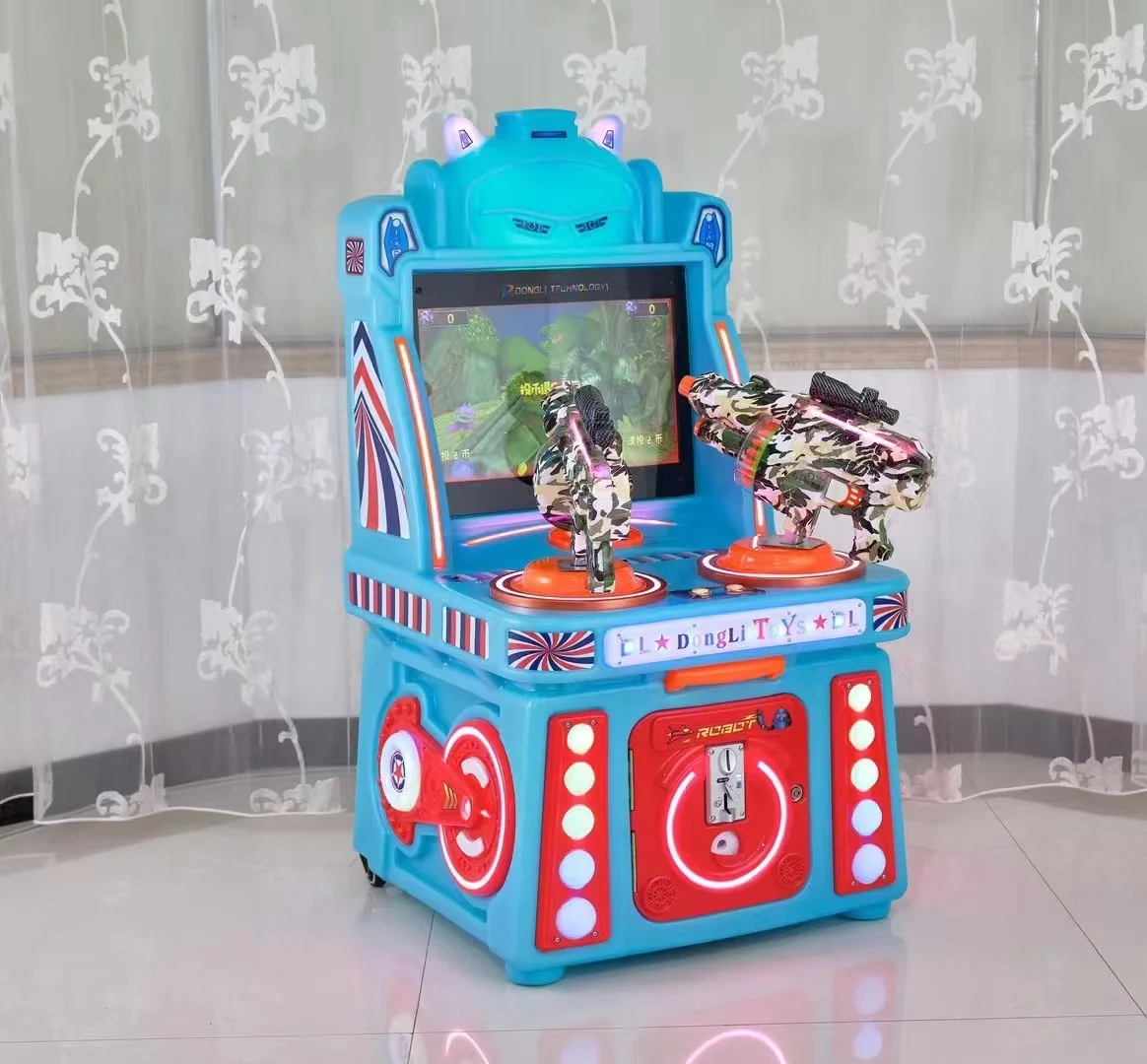 

New fighting machine coin coin coin operated children's commercial electric double shooter game machine, baby parent-child commu