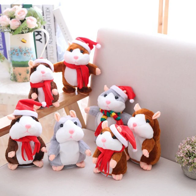 15cm Lovely Talking Hamster Speak Talk Sound Record Repeat Stuffed Plush Animal Kawaii Hamster Toys Dropshipping 1