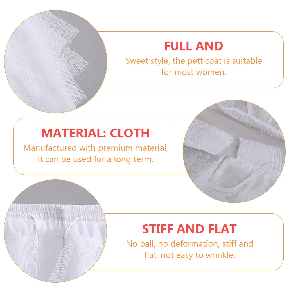 Short Wedding Dresses Pannier Ball Gowns for Women Formal Beautiful Gauze Skirt White Tulle Underskirt Prom