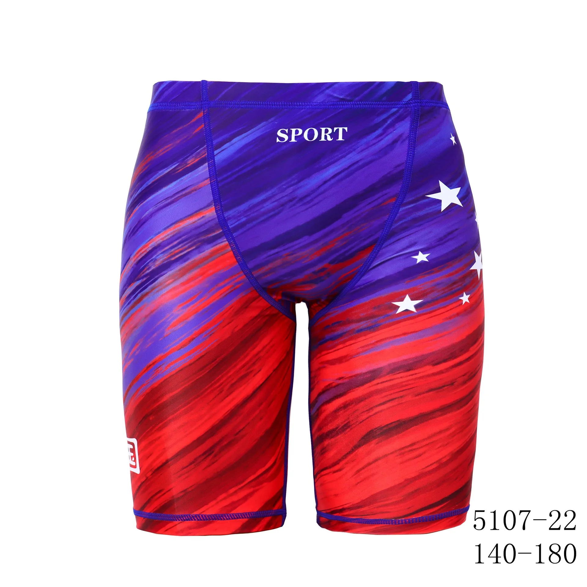 (140-180cm)Mens Swimsuit Jammers Teenagers Training Swimsuit Racing Swimming Shorts Boys Swimwear Men Beach Surfing Swim Trunks