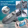 Rc Submarine With 480p Camera Underwater Boat Toy Remote Control Shark Animal Robots On Radio Controlled Boats Toys For Children 3