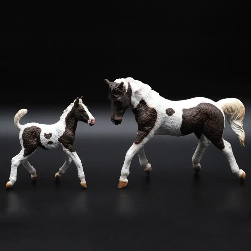 Bashkir Curly Horse Figures Simulation PVC Animal Horse Model Toys