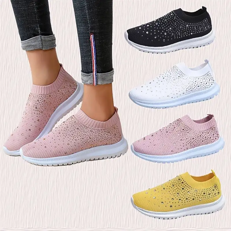 

Кроссовки женские сетчатые, дышащие, удобные, мягкая подошва, без каблука, Нескользящие, повседневная обувь