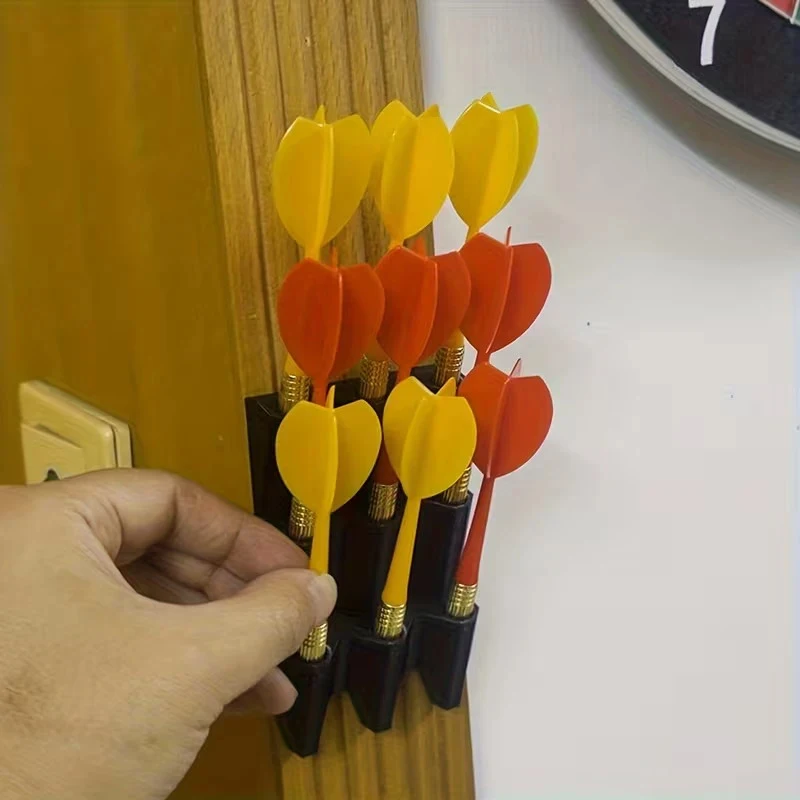 Wall Mounted Dart Display Rack For 9 Darts Sturdy Plastic Stand_voghion.com