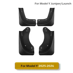 All - Weather Juniper Mud Flaps - Durable Splash Guards & Fender Protection (For Model Y 25 - 26)