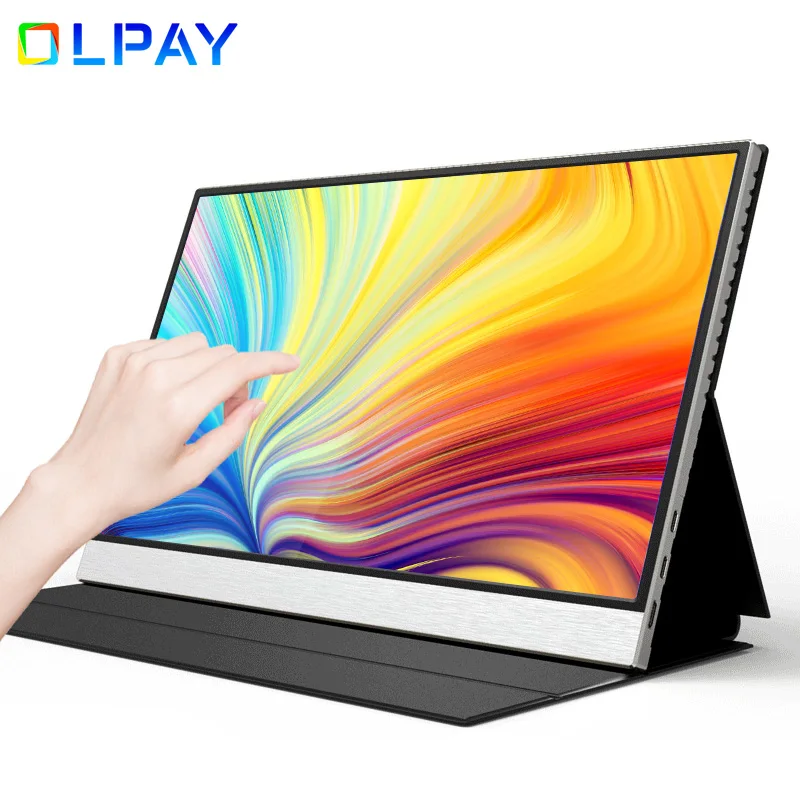Wireless Portable Monitor 15 inch 10 Point Touch Scree 1080P IPS Gaming Display For PC Laptop PS4 Phone Computer Tiktok Live |