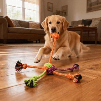 Durable Rope Knot Dog Chew Toy 1