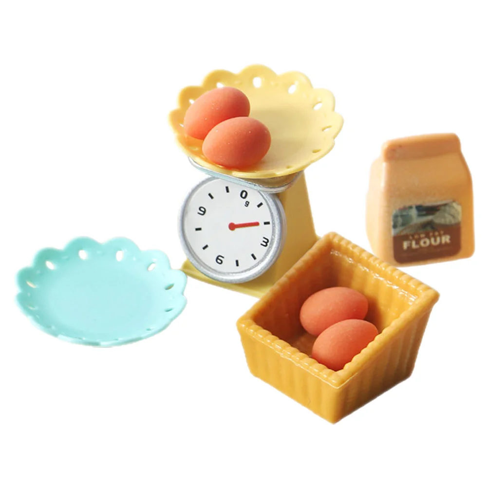 House Dollhouse Kitchen Scale Miniature Baking Toy Decorate Micro DIY Child