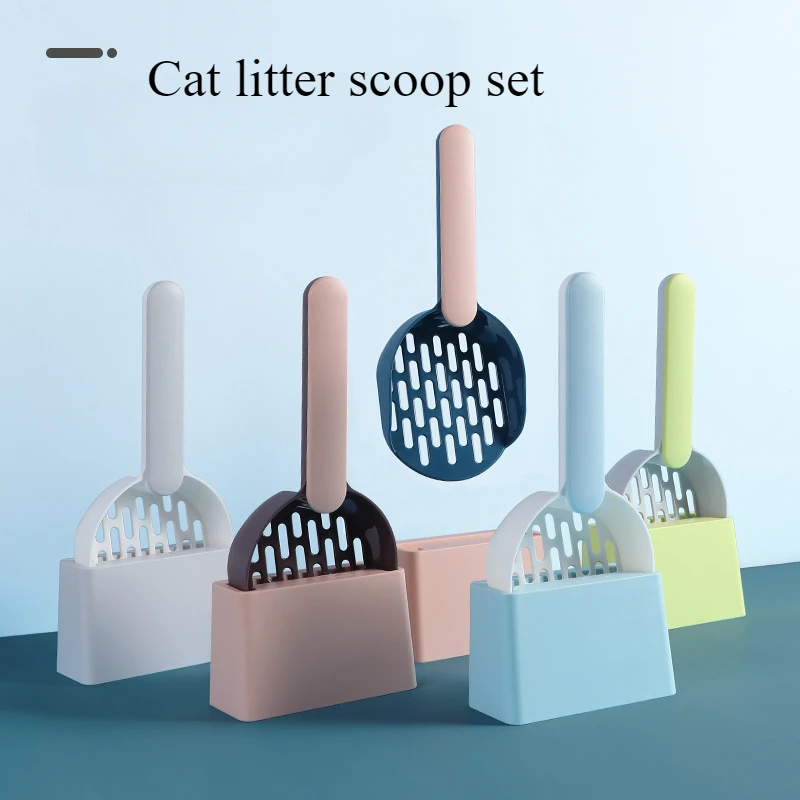 Cat Litter Scoop Plastic Cat Litter Shovel with Base Self Cleaning Cat Litter Box Shovel Kitten Toilet Clean Tools Cat Supplies Cat Litter Scoop Plastic Cat Litter Shovel with Base Self Cleaning Cat Litter Box Shovel Kitten Toilet Clean Tools Cat Supplies