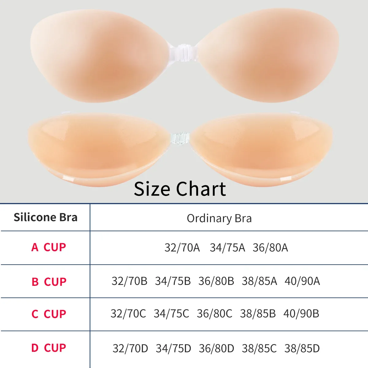 Reusable front button chest patches silicone invisible strapless self-adhesive breast patches women's underwear accessories silicone breast patch