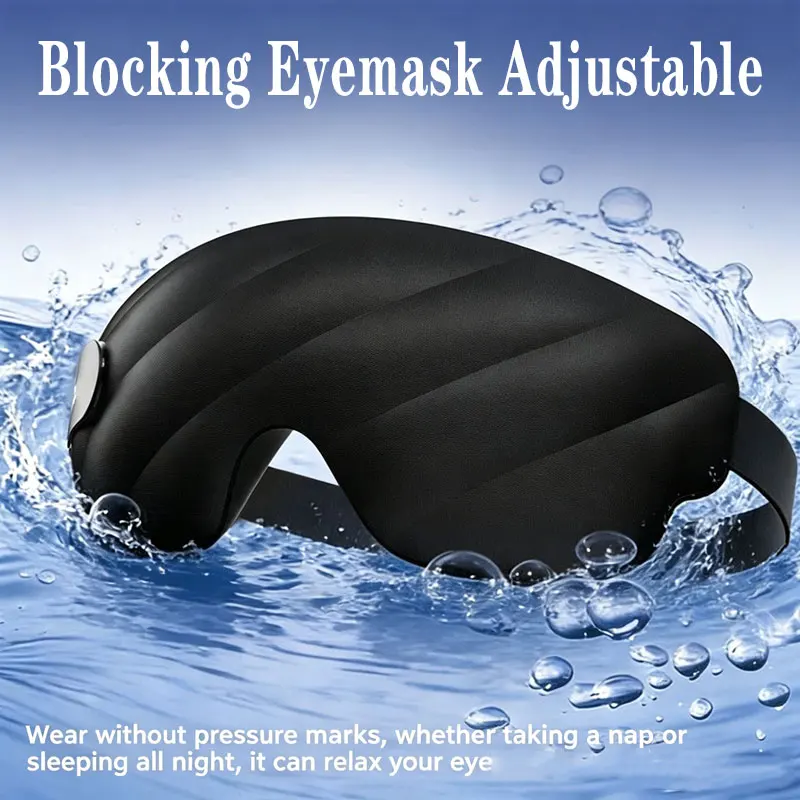Contoured 3D Sleep Eye Mask with Adjustable Fit