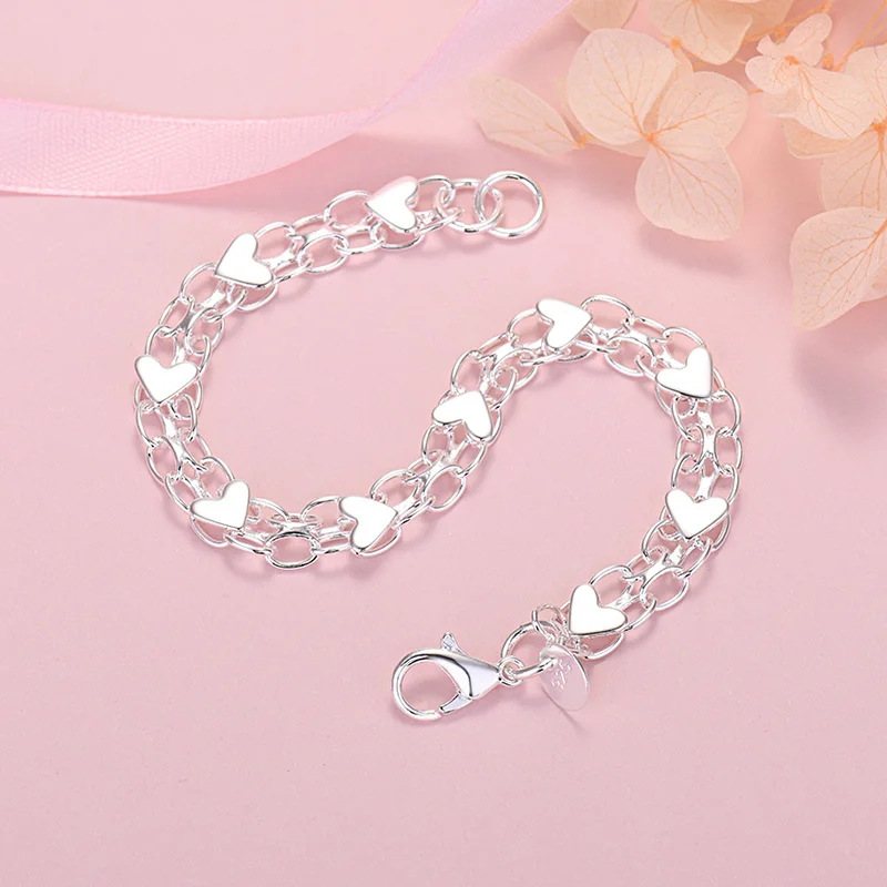 Amazon.com: Designer Sterling Silver Bracelet for Women, Handmade Smooth  Pattern 925 Silver Bangle : Handmade Products