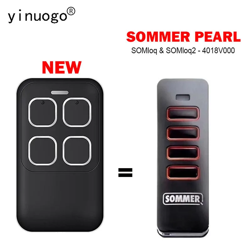 

868MHz Garage Door Openers SOMMER Pearl SIider+ Vibr Twin Vibe Status Twin+ Remote Control Garage SOMMER SOMioq2 Gate Keychain