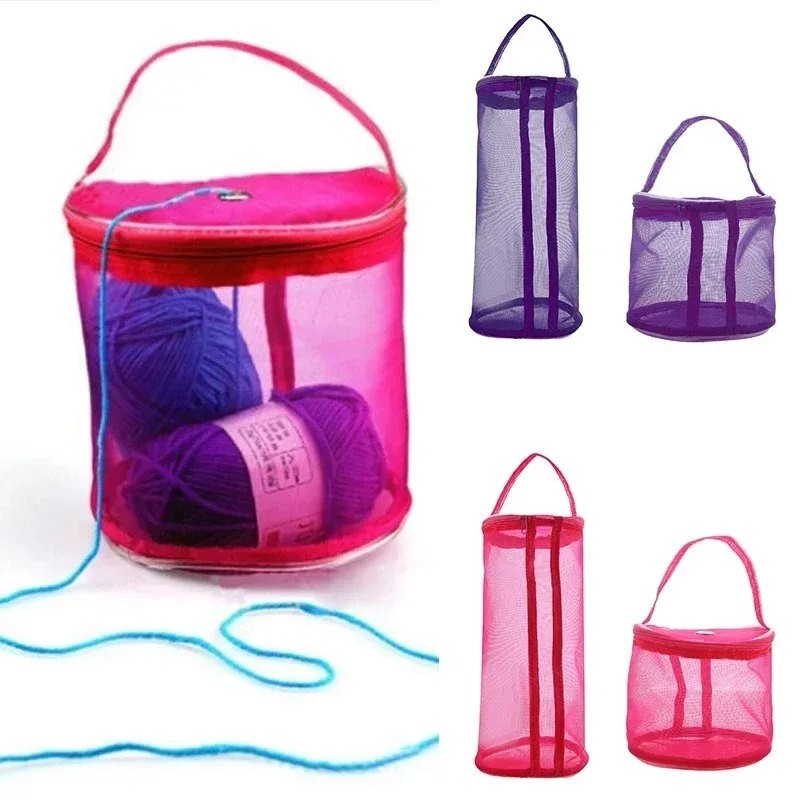 Diy Hand Knitting Tool Storage Bag Sewing Thread Storage Mesh Bag Knitting Tool Storage Bag DIY Apparel Needlework Storag