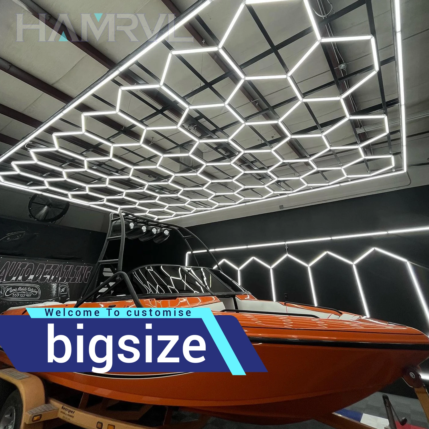 110V-240V Honeycomb หลอดไฟ LED 6500K ร้านตัดผมแสงหกเหลี่ยมโคมไฟเพดาน LED สําหรับพื้นที่ขนาดใหญ่ความสว่าง 1