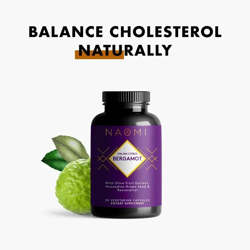 Italian Bergamot Capsules for Cholesterol and Cardiovascular Health Antioxidants and Healthy Inflammation