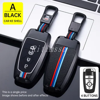 New Black Metal Auto Chiave A Distanza Della Copertura Della Cassa Del Supporto Per Ford Fusion Mustang Explorer F-150 F-250 F-350 2017 2018 Accessori Auto