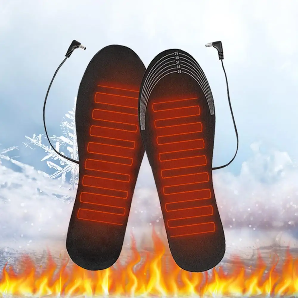 

USB Heated Shoe Insoles Electric Foot Warming Pad Feet Warmer Sock Pad Mat Winter Outdoor Sports Heating Insole Winter Warm