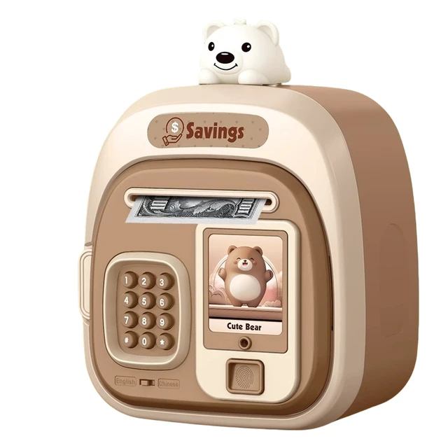 Savings jar with large capacity, automatic money roll, multifunctional automatic sensing, money roll puzzle toy 3