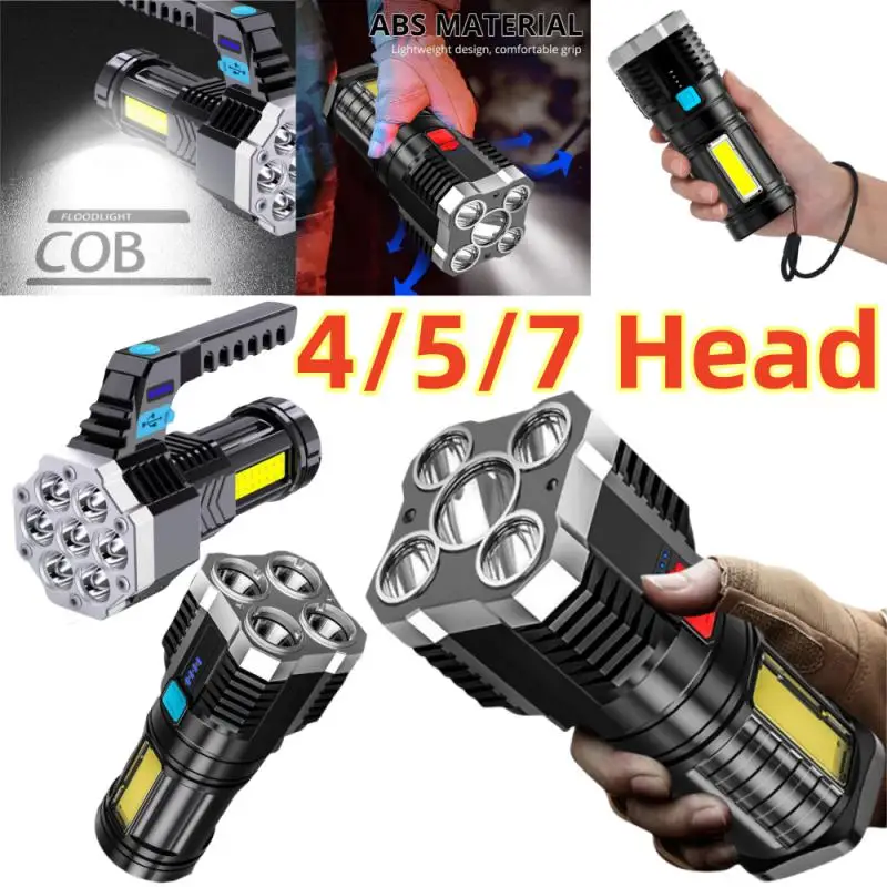 

Экстренная фотовспышка, портативная внешняя фотовспышка с высокой мощностью, USB-зарядка, портативная лампа со встроенным аккумулятором, фонарики COB